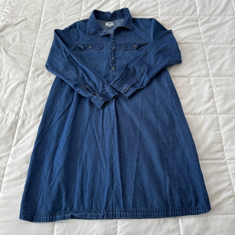Old Navy Chambray Shirt Dress Size L